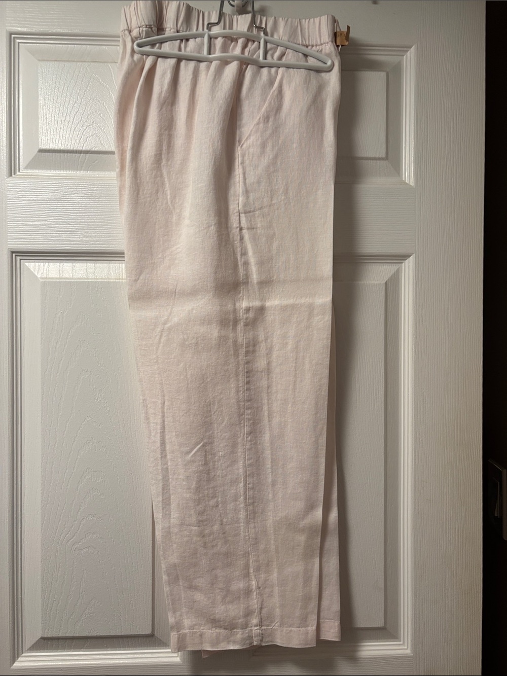 Quince Women’s White Linen Drawstring Pants